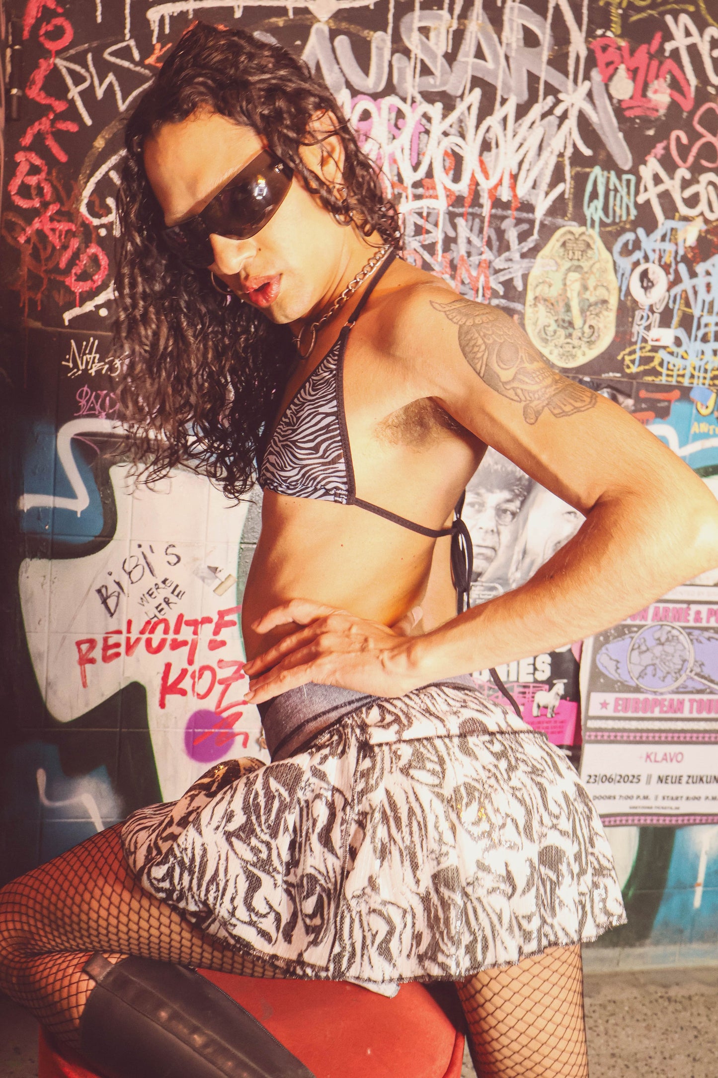 Zebra Skirt with logo