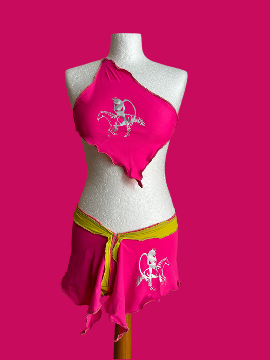 MONO TANK LOGO TOP & LOGO BELT SKIRT