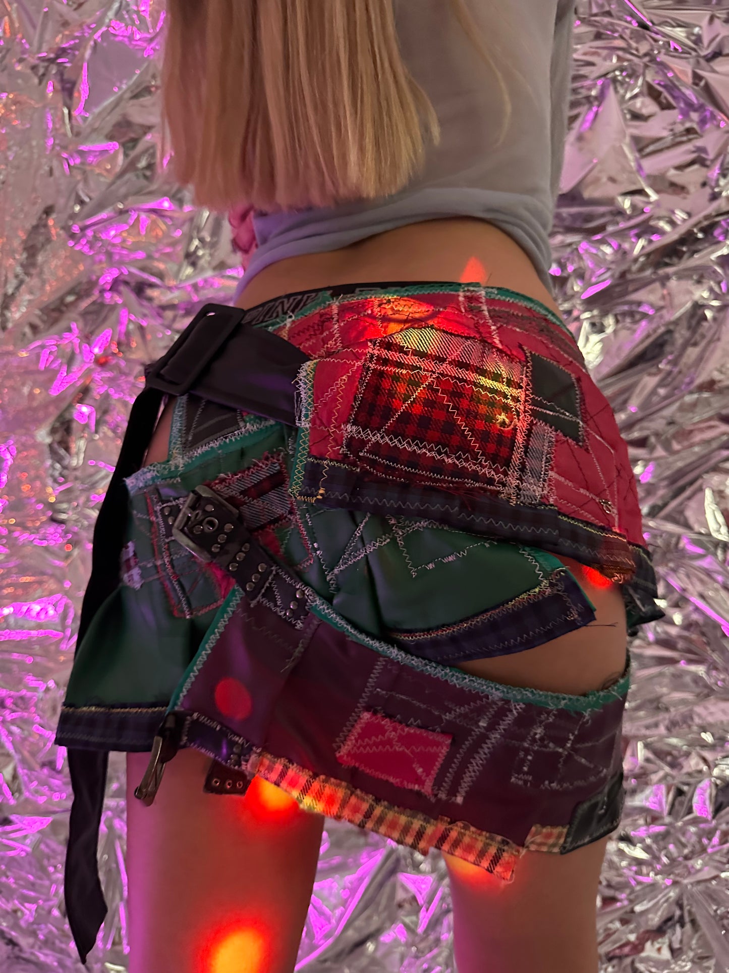 MULTI LEATHER SKIRT Reworking 4